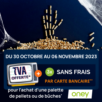 Tva offerte* et 3x sans frais avec oney par carte bancaire**